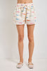 Fish Print Drawstring Shorts (Reg & Plus) - 2 Colors