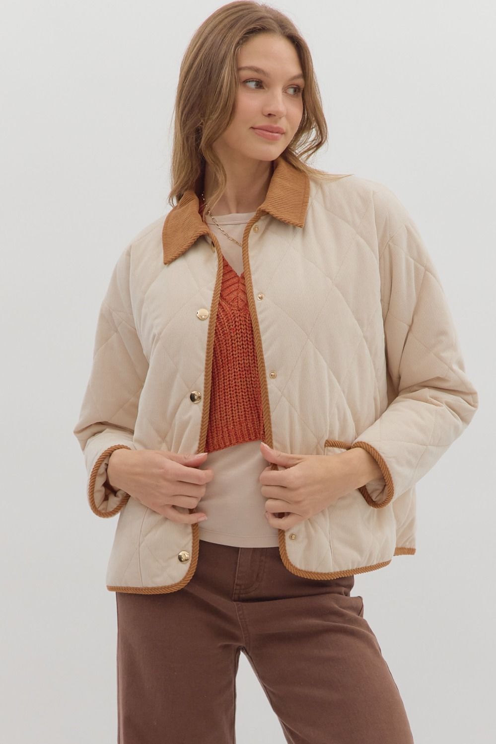 Quilted Snap It Jacket (Reg.)-3 Colors