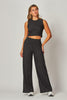 Crinkled Plisse Tank Top & Pants Set (Reg.)-4 Colors