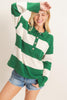 Bold Striped 4-Button Sweater Top (Reg.) - 2 Colors