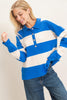 Bold Striped 4-Button Sweater Top (Reg.) - 2 Colors