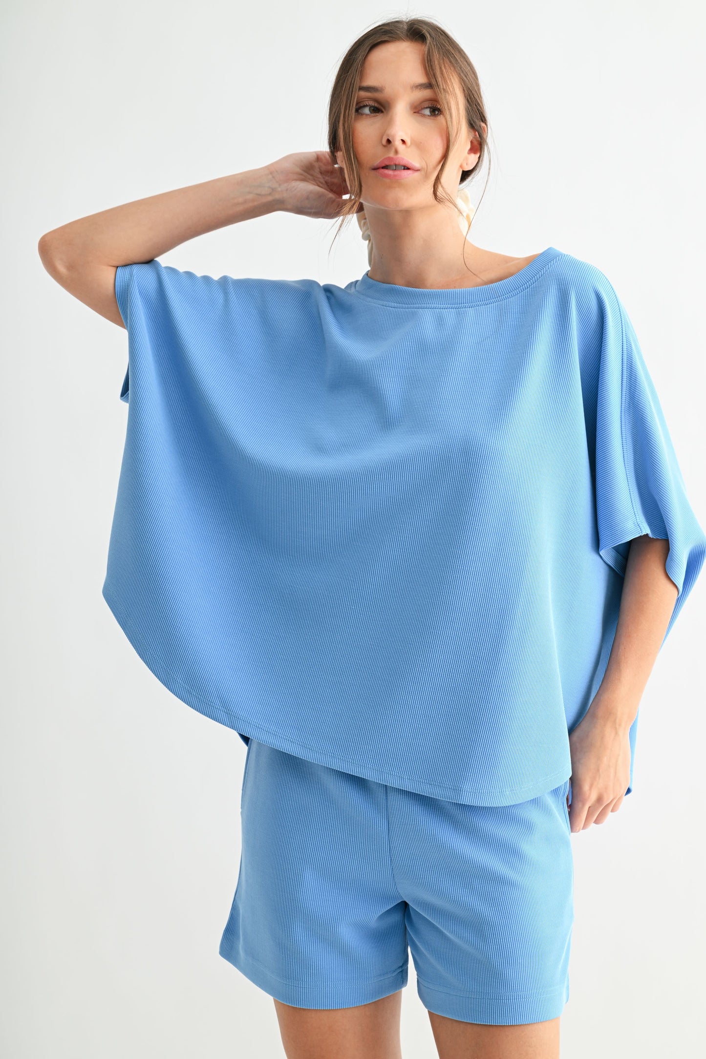 Luxe Sand Wash Ribbed Top  (Reg.) - 5 Colors