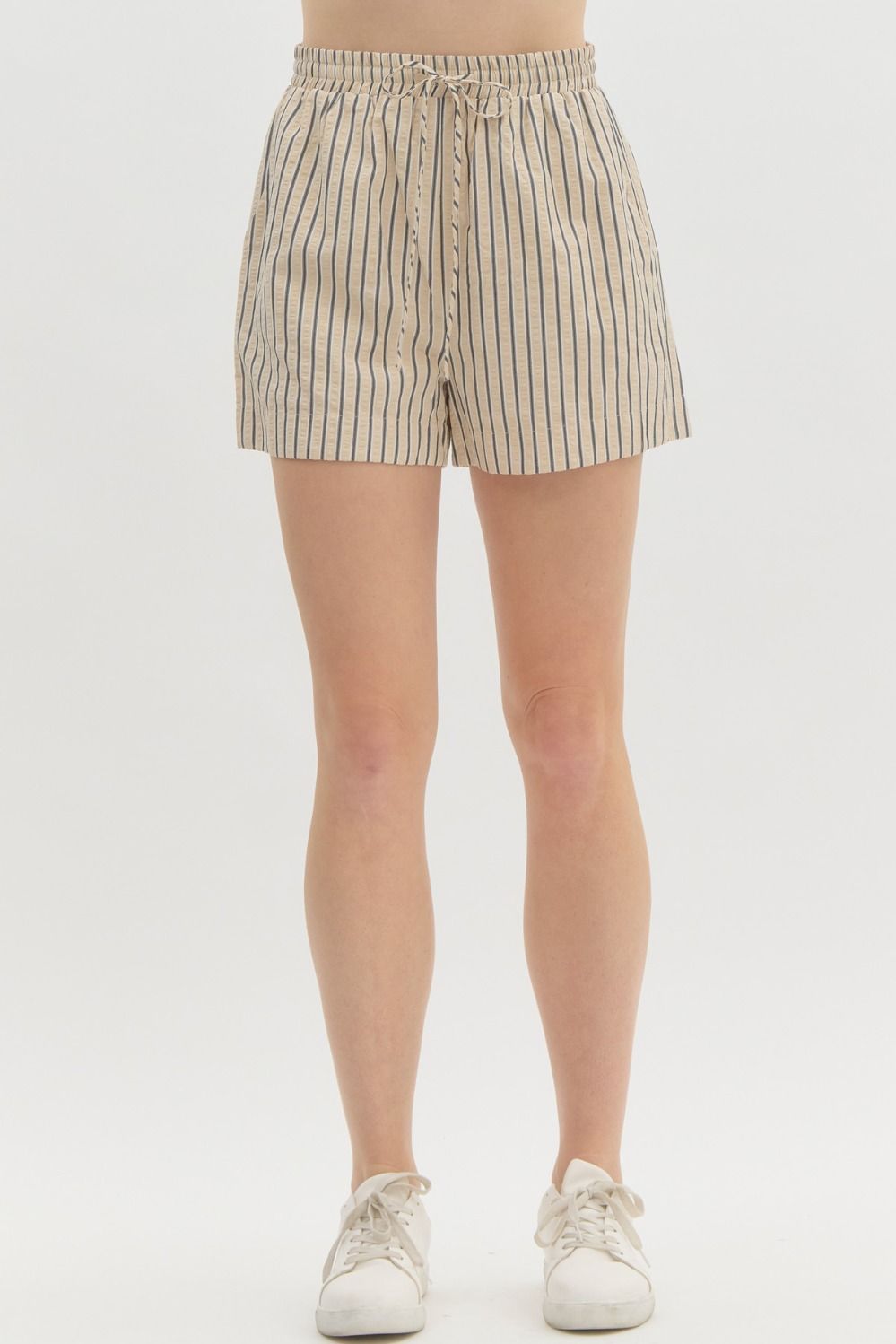 Pleasing Pastel Striped Shorts (Reg)-4 Colors