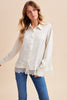 Satin Sensation Lace Hem Blouse (Reg.) - 2 Colors
