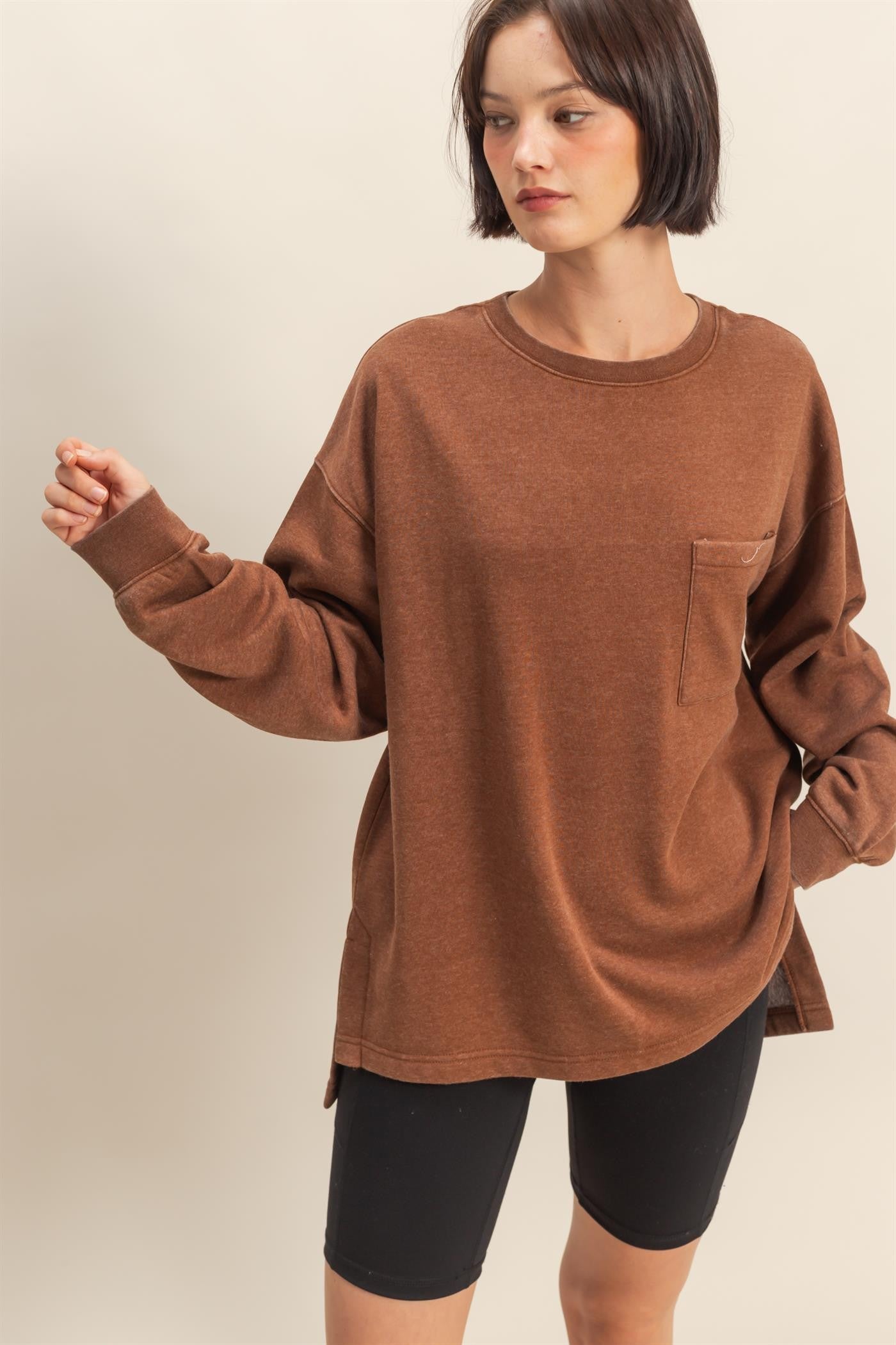 Oversized High Low Sweatshirt (Reg.) - 3 Colors