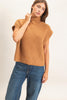 Sleeveless High Neck Sweater Top (Reg.) - 5 Colors
