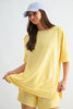 Offset French Terry Short Sleeve Top (Reg.) - 3 Colors