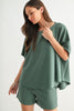 Luxe Sand Wash Ribbed Top  (Reg.) - 5 Colors