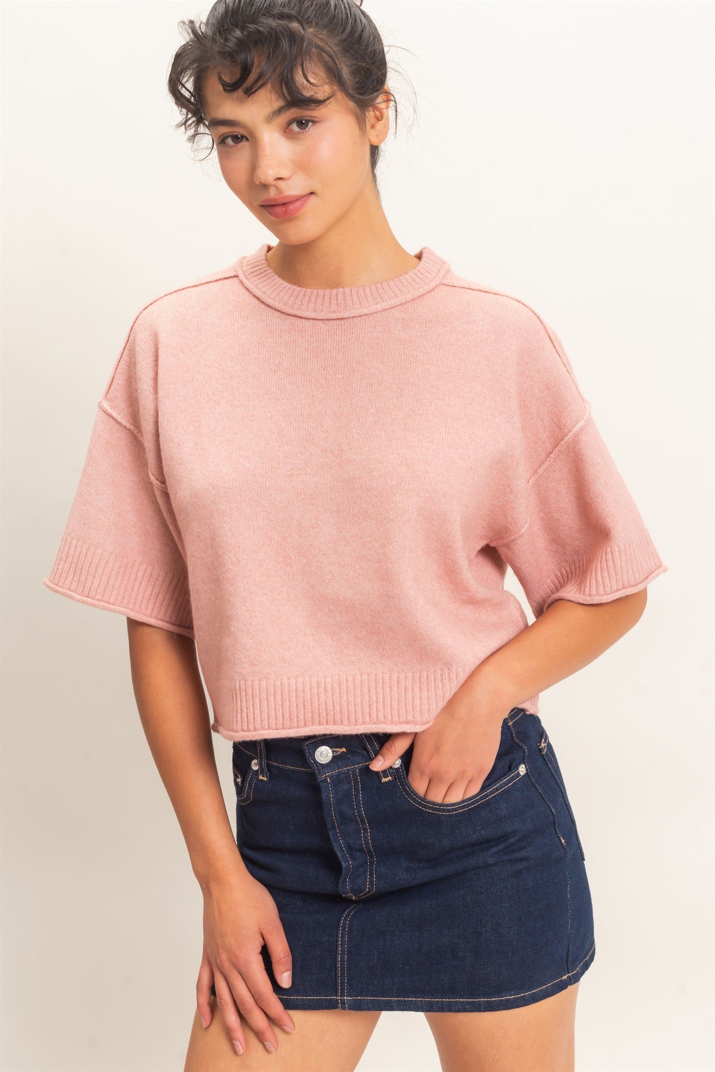 Waist Length Tee (Reg)- 5 Colors