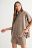Luxe Sand Wash Ribbed Top  (Reg.) - 5 Colors