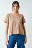 V-Neck Pima Cotton Boxy Tee Shirt (Reg.) - 7 Colors