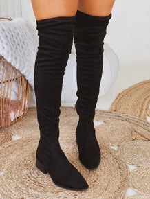 Thigh's The Limit Black Boots