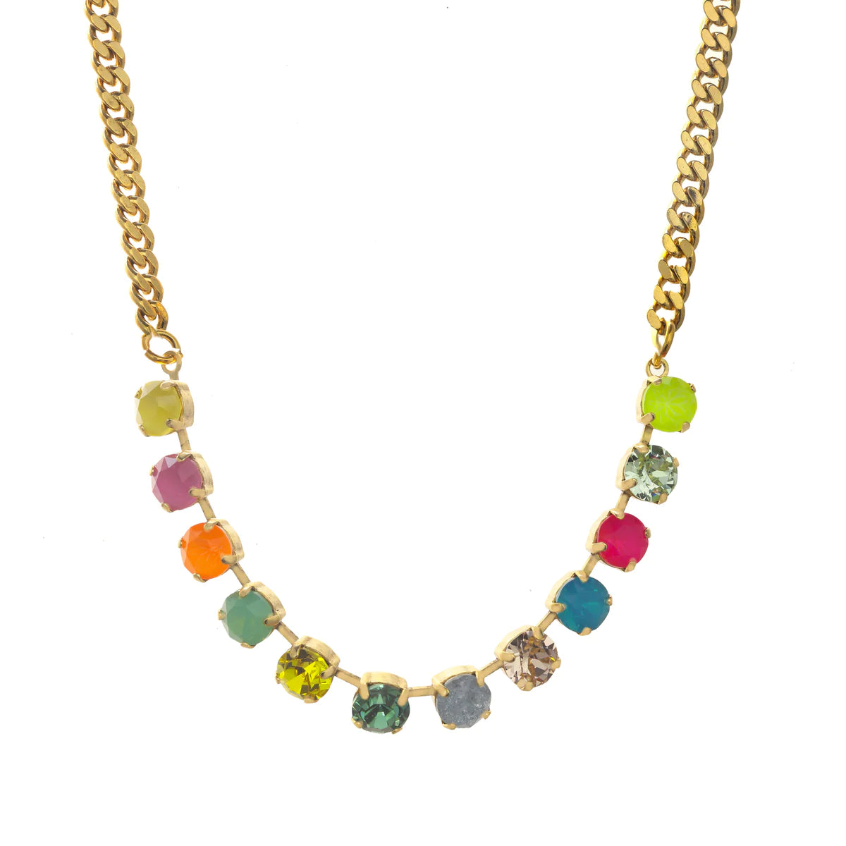 TOVA The Mini Oakland Necklace in Multi 4 Colors Walker Rose