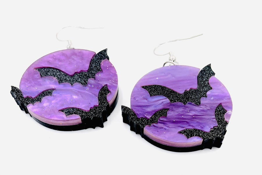 Flying Bats Earrings